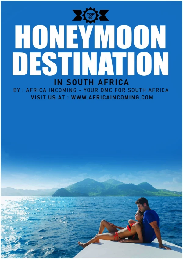 Top 10 honeymoon destination in South Africa