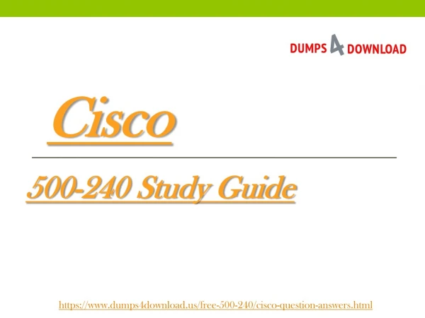 Cisco 500-240 Practice Test Questions - 500-240 Exam Study Material