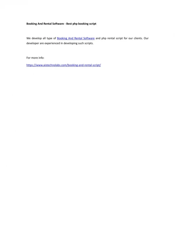 booking and rental software best php booking