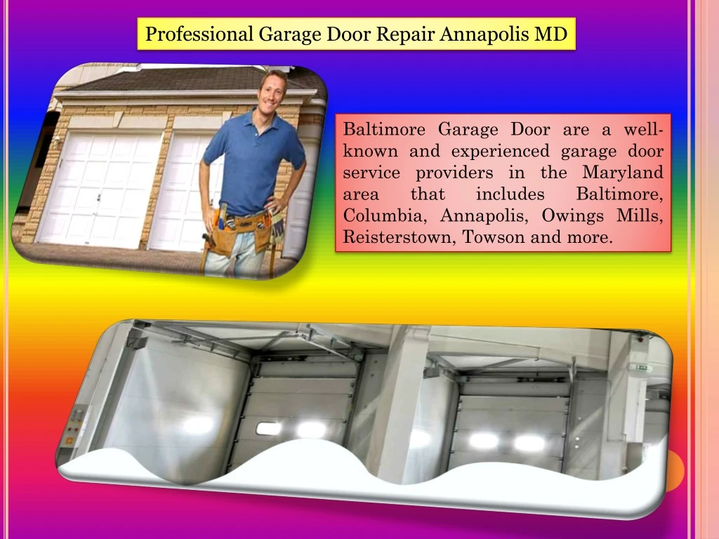 professional garage door repair annapolis md