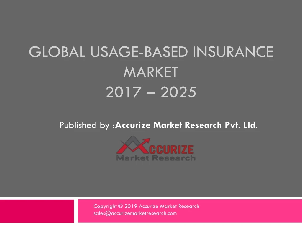 global usage based insurance market 2017 2025
