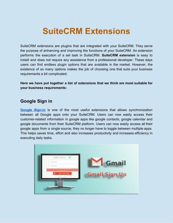 SuiteCRM Extensions