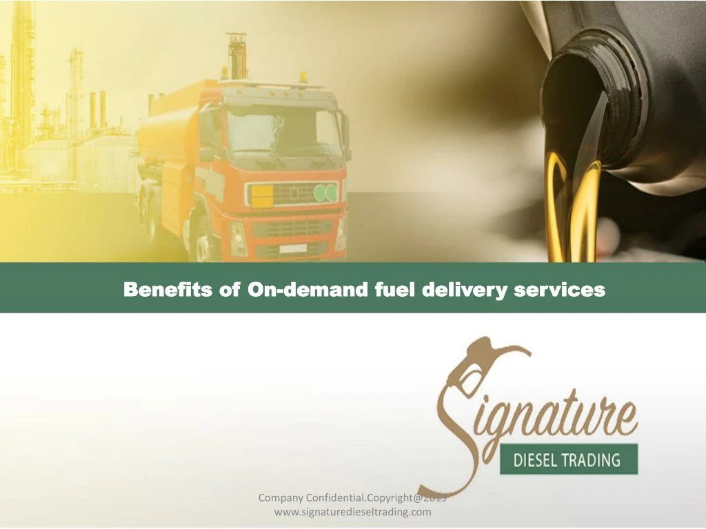 benefits of on demand fuel delivery services