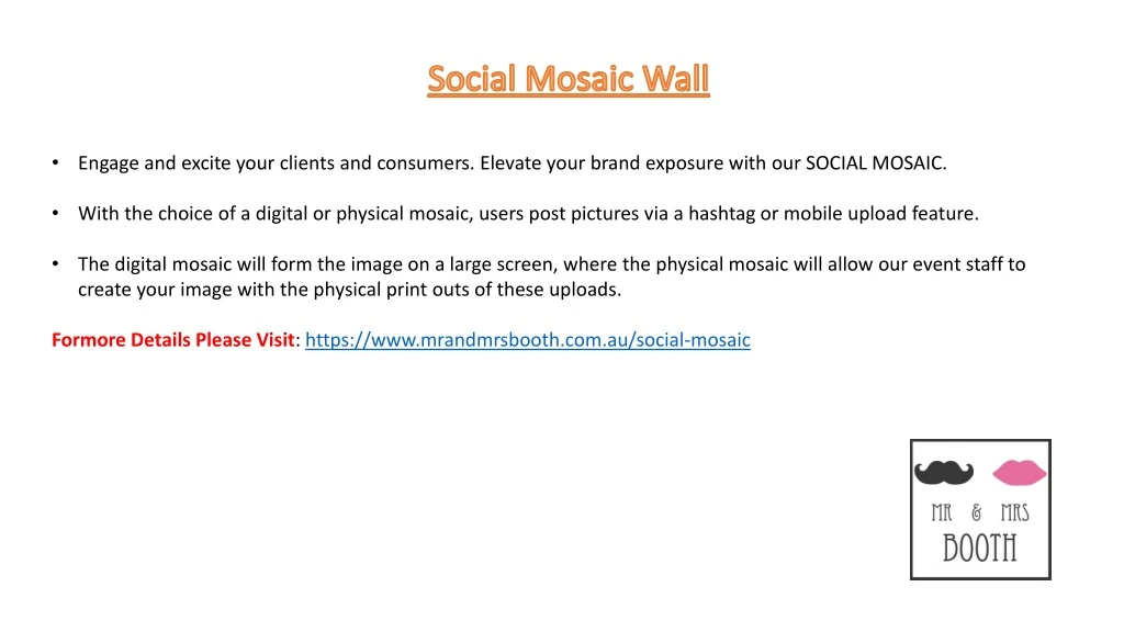 social mosaic wall