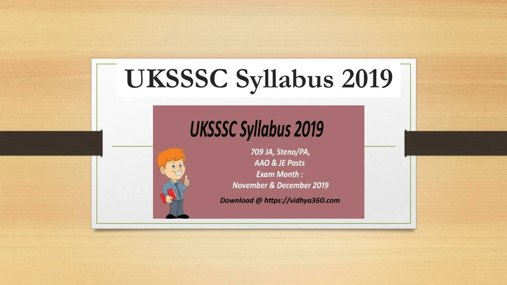 uksssc syllabus 2019