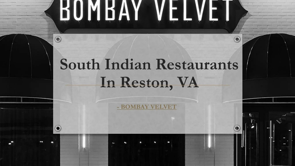 south indian restaurants in reston va