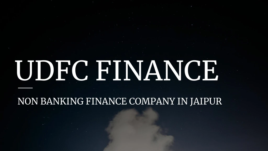 udfc finance