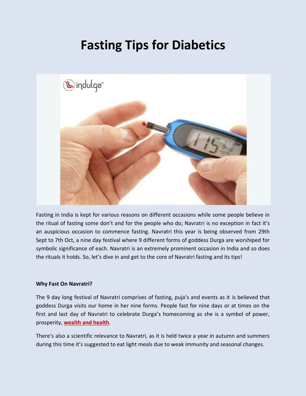 fasting tips for diabetics