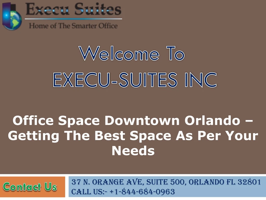 welcome to execu suites inc