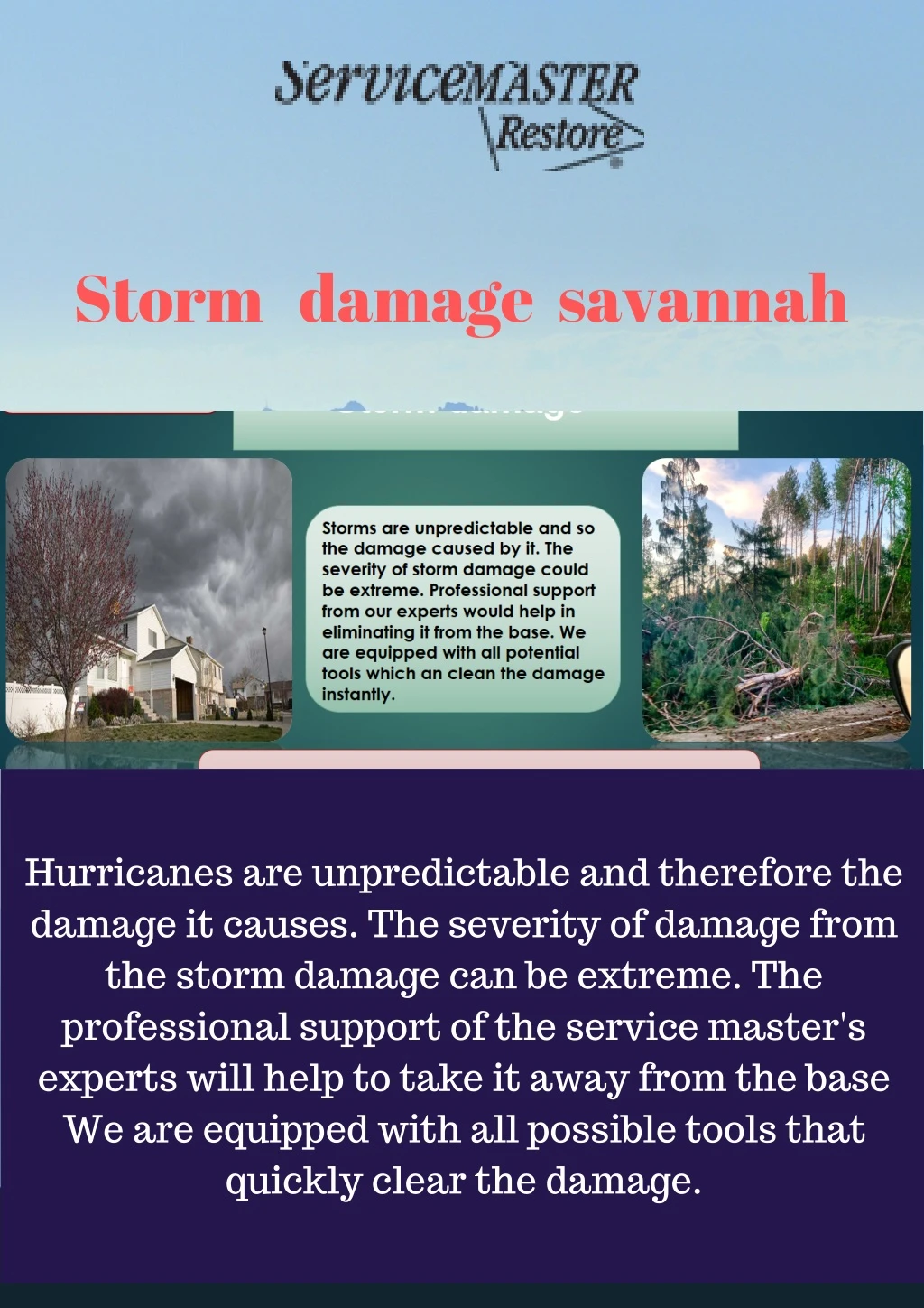 storm damage savannah