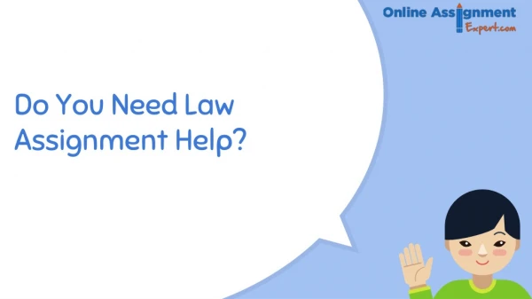 Law Assignment Help by Professional Expert Writers