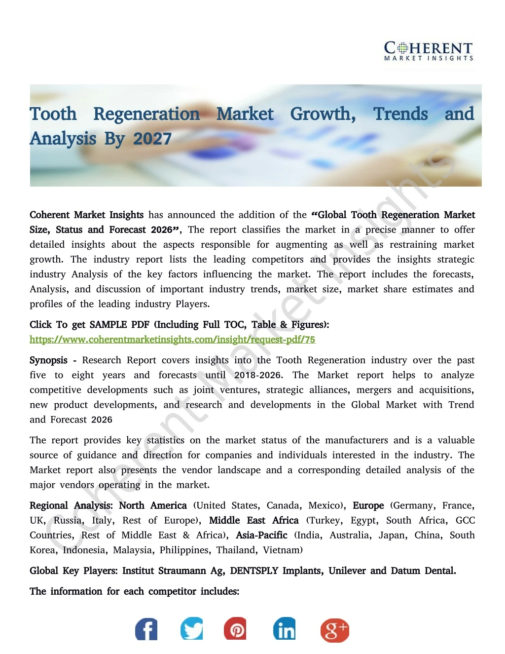 tooth regeneration market growth trends and tooth