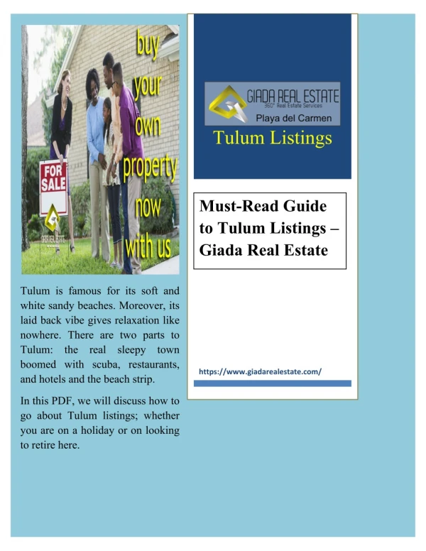 Must-Read Guide to Tulum Listings – Giada Real Estate