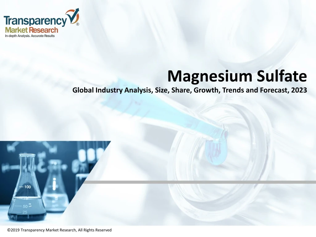 magnesium sulfate global industry analysis size share growth trends and forecast 2023