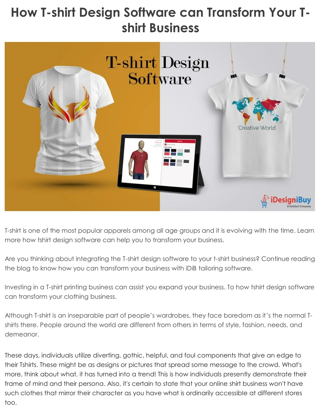 how t shirt design software can transform your