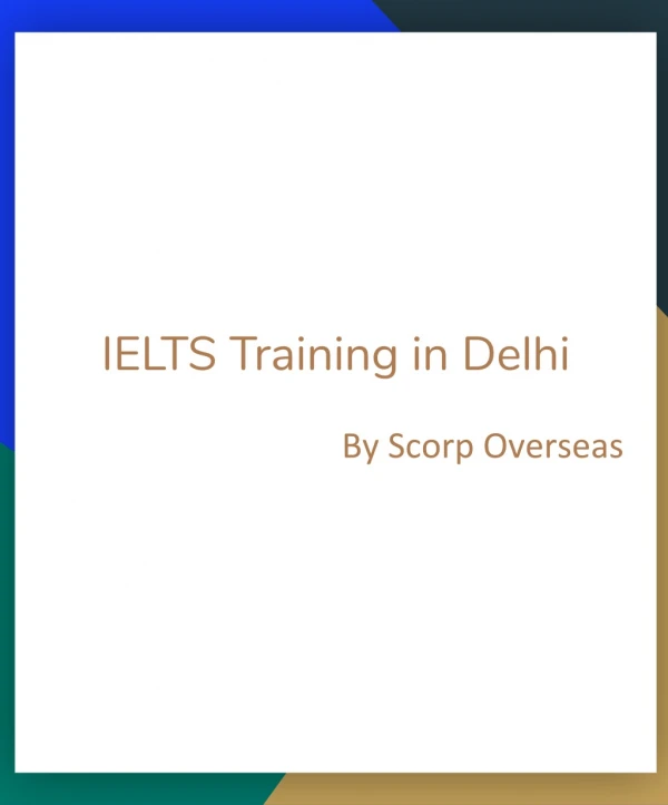 IELTS Training in Delhi