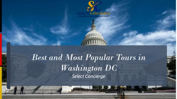 Discover Popular Tours in Washington DC