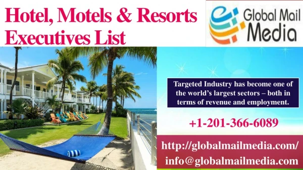 Hotel, Motels & Resorts Executives List