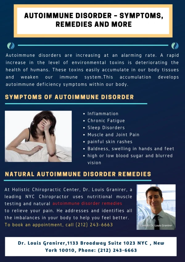 Autoimmune Disorder – Symptoms, Remedies and More