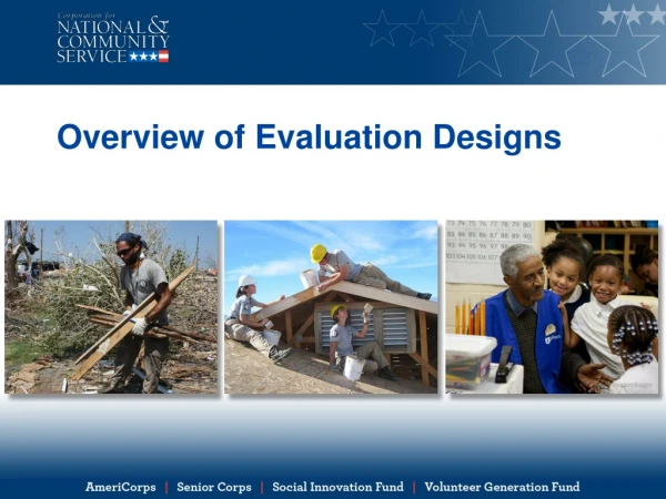 Overview of Evaluation Designs