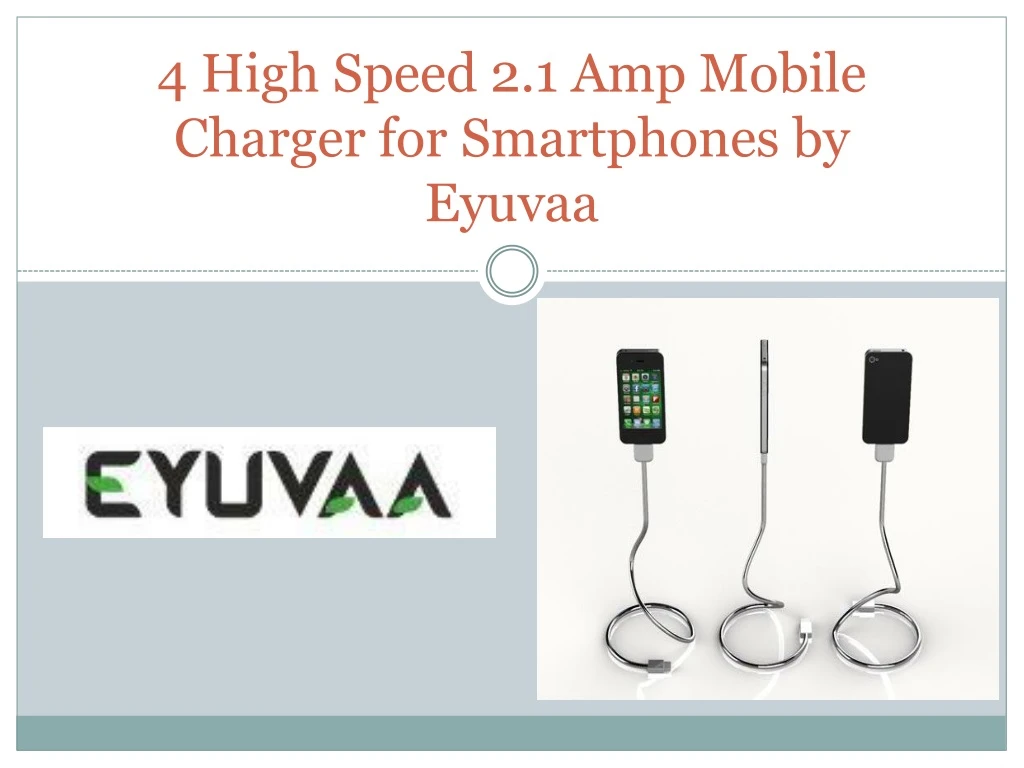 4 high speed 2 1 amp mobile charger for smartphones by eyuvaa