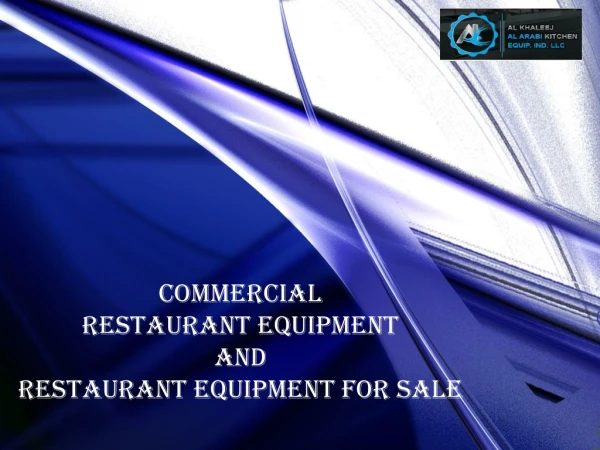 Commercial restaurant equipment for Sale
