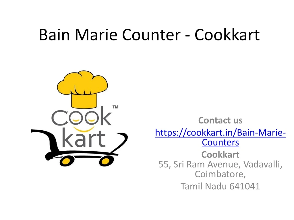 bain marie counter cookkart