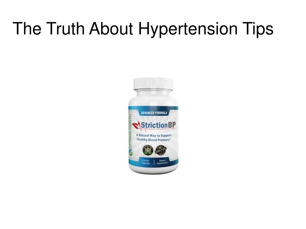 the truth about hypertension tips