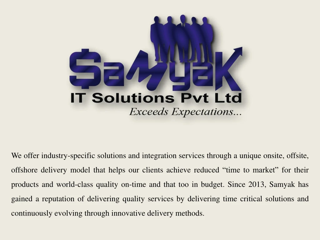we offer industry specific solutions