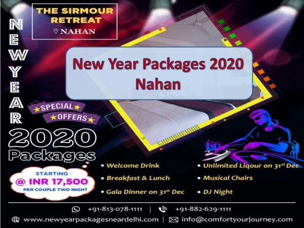 New Year Packages 2020 in Nahan | New Year Packages in Nahan