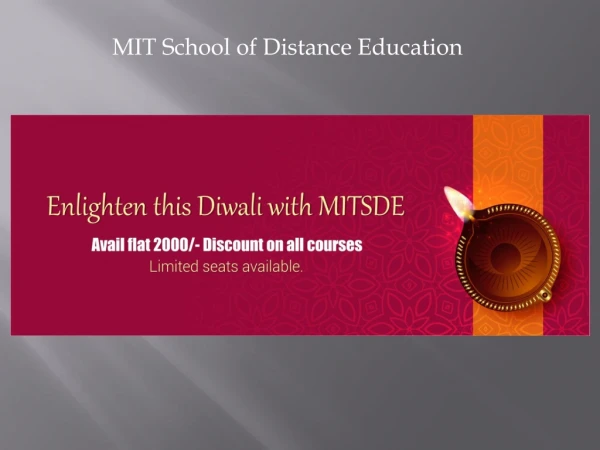 Enlighten this Diwali with MITSDE