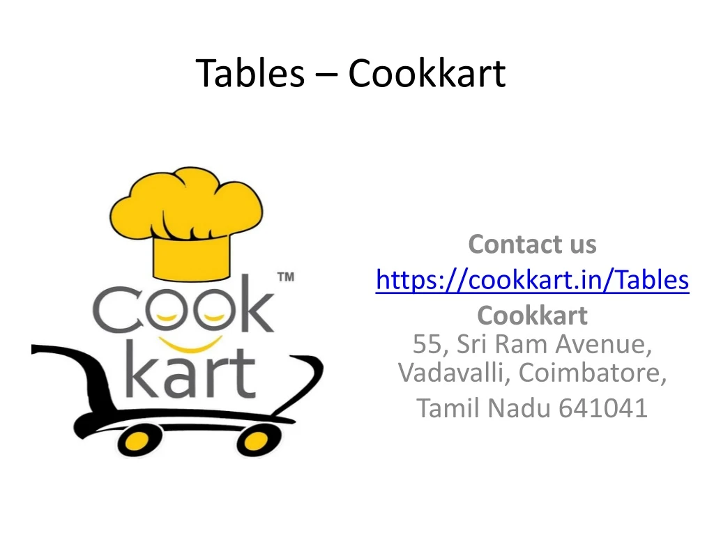 tables cookkart