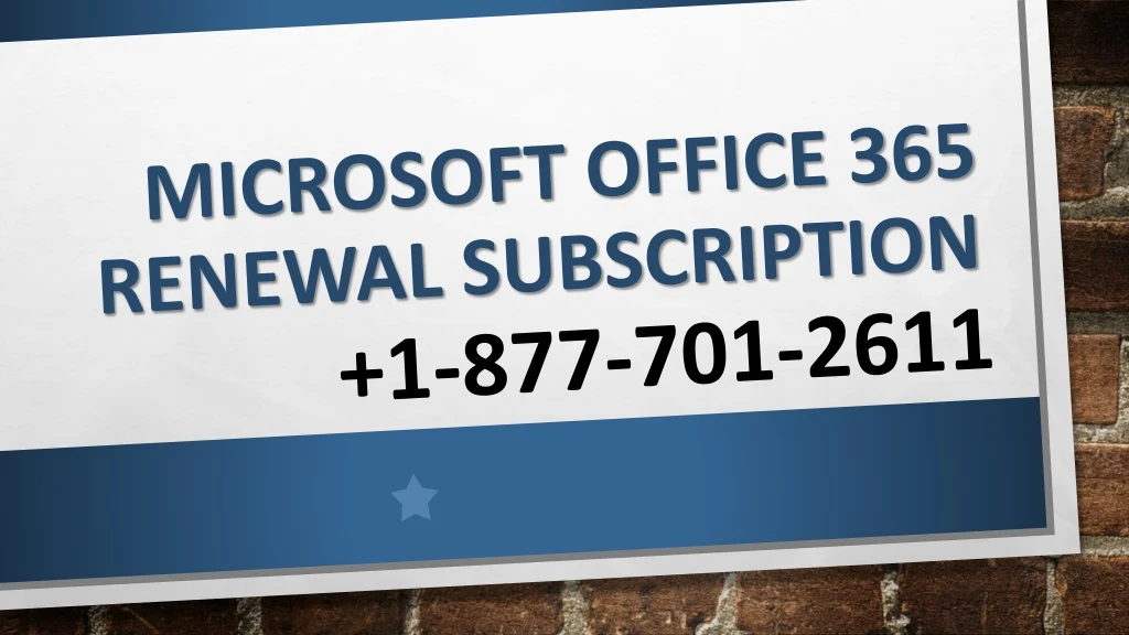 microsoft office 365 renewal subscription