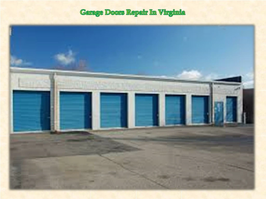 garage doors repair in virginia