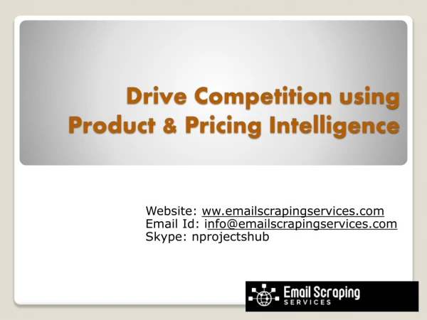 Drive Competition using Product & Pricing Intelligence