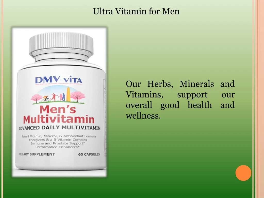 ultra vitamin for men