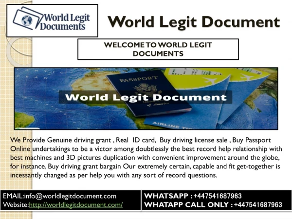 Real documents online, Real residential permits, Identity Card Maker