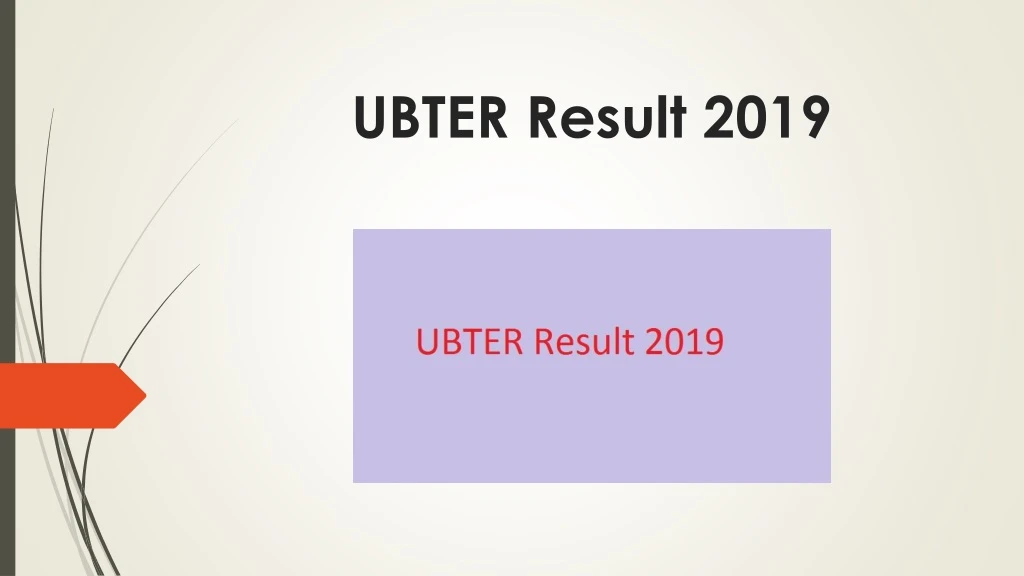ubter result 2019