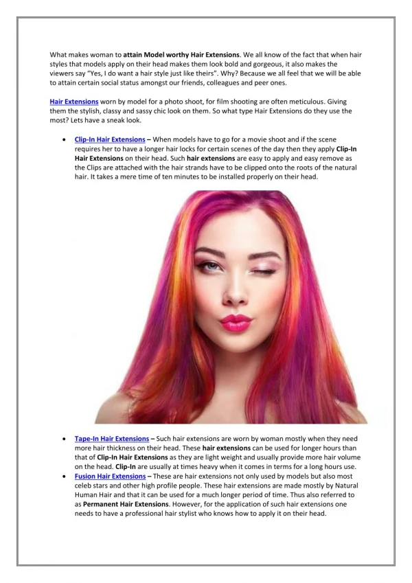 Attaining model worthy hair extensions - PSY Hair Story