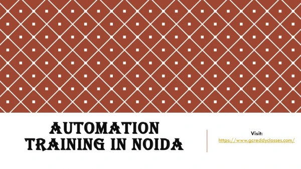 automation training in noida