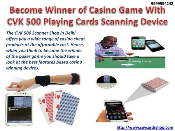 Become Winner of Casino Game With CVK 500 Playing Cards Scanning Device