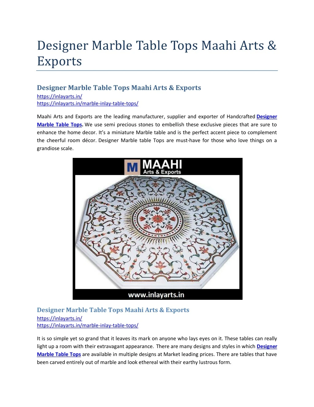 designer marble table tops maahi arts exports