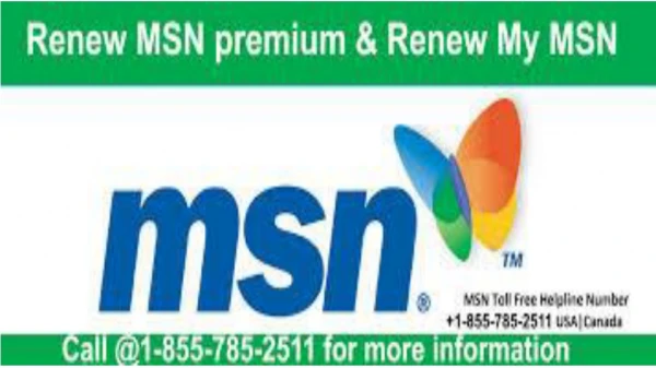 What is the contact number to renew msn billing?