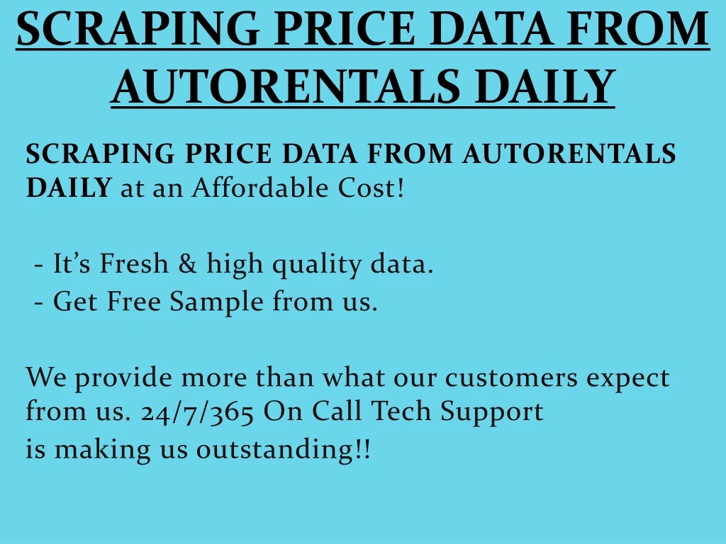 scraping price data from autorentals daily