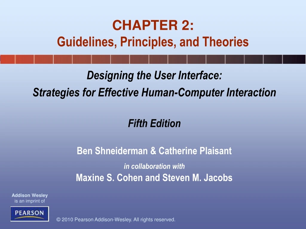 chapter 2 guidelines principles and theories