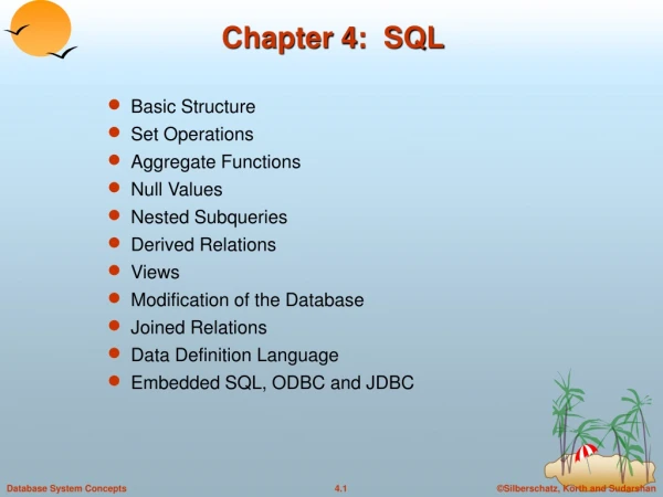 Chapter 4: SQL