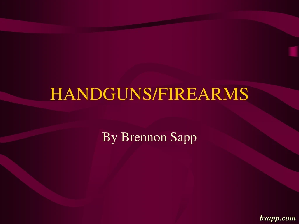 handguns firearms