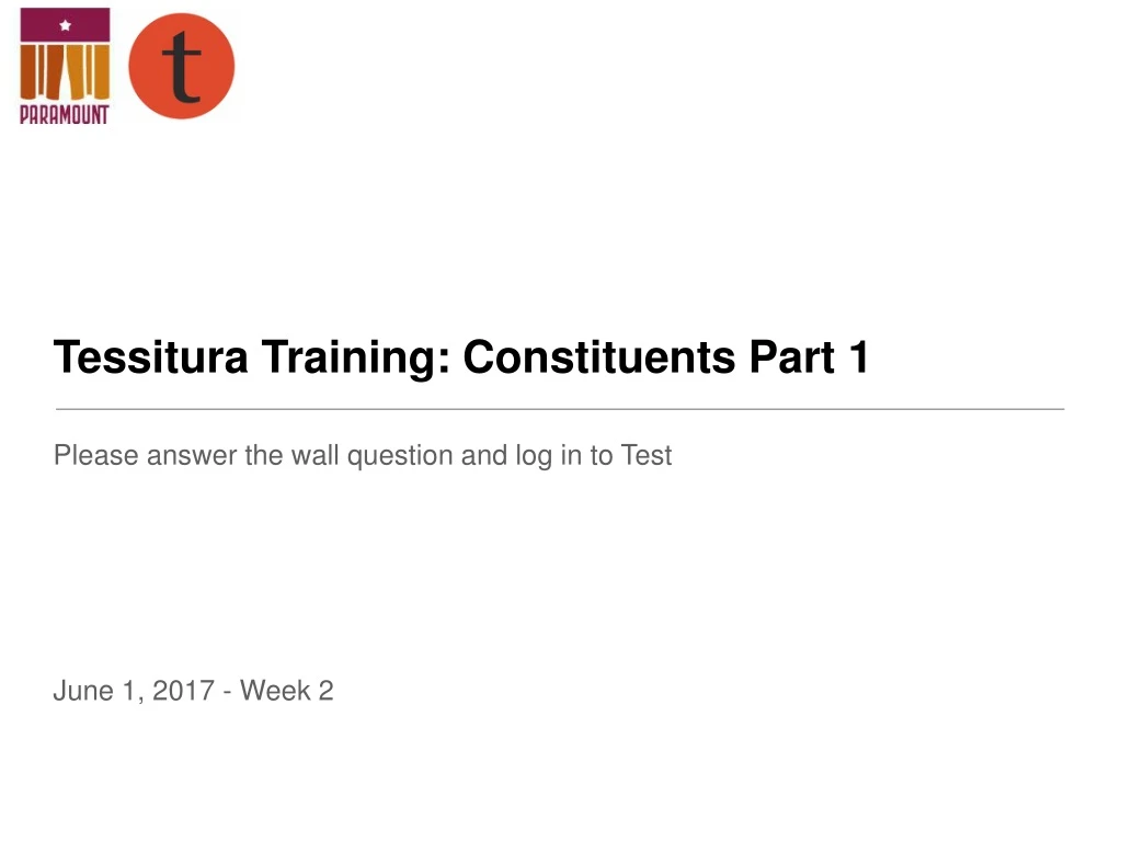 tessitura training constituents part 1