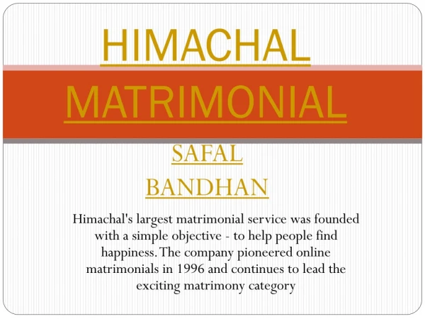 Himachal matrimonial