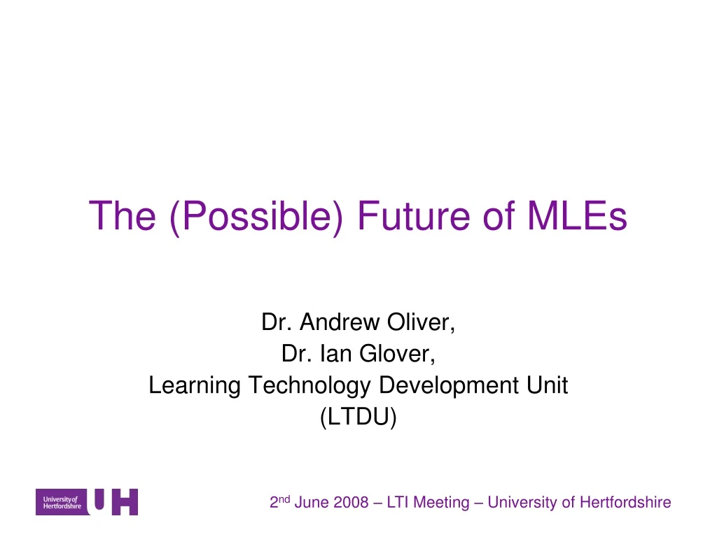 the possible future of mles